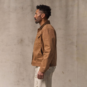 Rustic canvas short cruiser jacket by Filson | Whiskey (Brown)