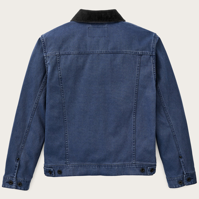 Rustic canvas short cruiser jacket by Filson | Indigo (Blue)