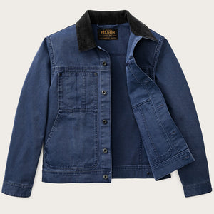 Rustic canvas short cruiser jacket by Filson | Indigo (Blue)