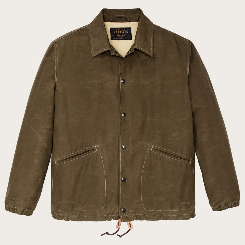 Dry wax windbreaker di Filson | Military olive (Green)