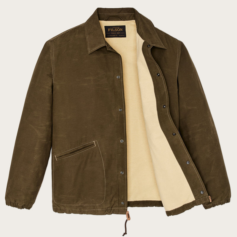 Dry wax windbreaker di Filson | Military olive (Green)