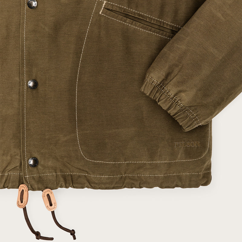 Dry wax windbreaker di Filson | Military olive (Green)