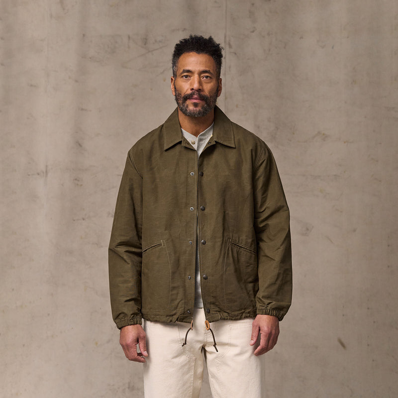 Dry wax windbreaker di Filson | Military olive (Green)