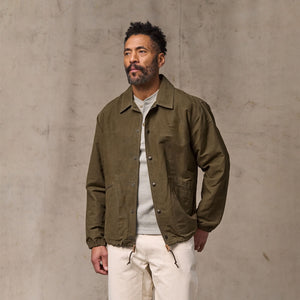 Dry wax windbreaker di Filson | Military olive (Green)