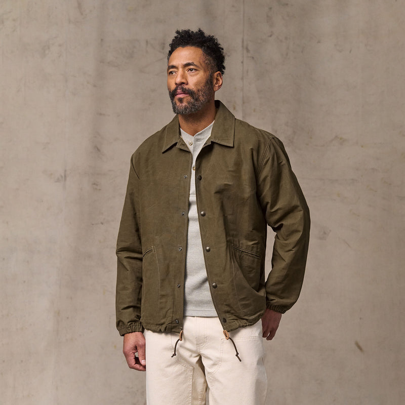 Dry wax windbreaker di Filson | Military olive (Green)