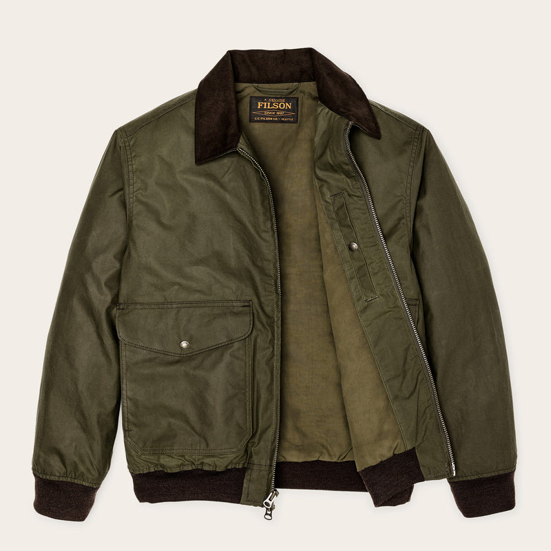 Cover cloth bomber jacket di Filson | Marsh olive (Green)