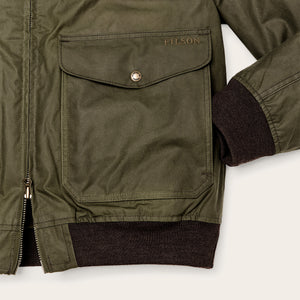 Cover cloth bomber jacket di Filson | Marsh olive (Green)