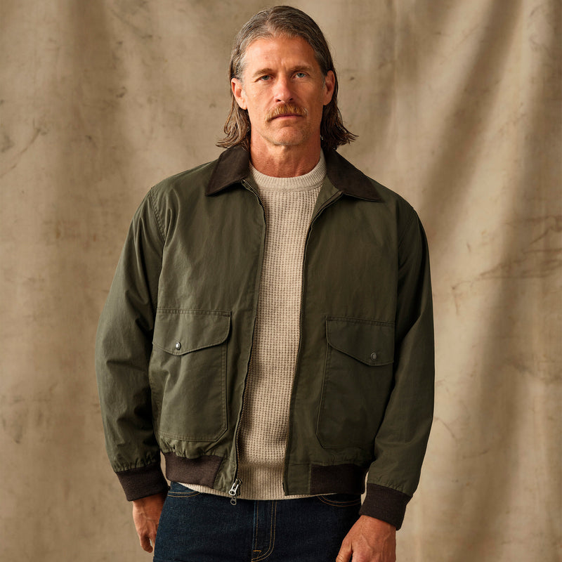 Cover cloth bomber jacket di Filson | Marsh olive (Green)