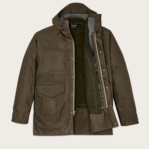 Dry wax omak coat by Filson | Burnt olive (Green)