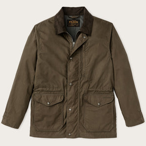 Dry wax mile marker coat par Filson | Burnt olive (Green)