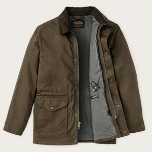 Dry wax mile marker coat par Filson | Burnt olive (Green)