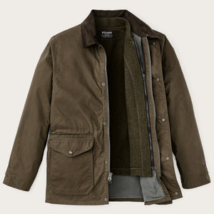 Dry wax mile marker coat par Filson | Burnt olive (Green)