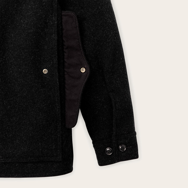 Mackinaw wool cruiser jacket by Filson | Charcoal (Black)