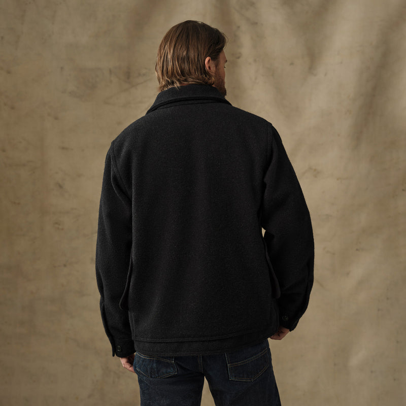 Mackinaw wool cruiser jacket by Filson | Charcoal (Black)