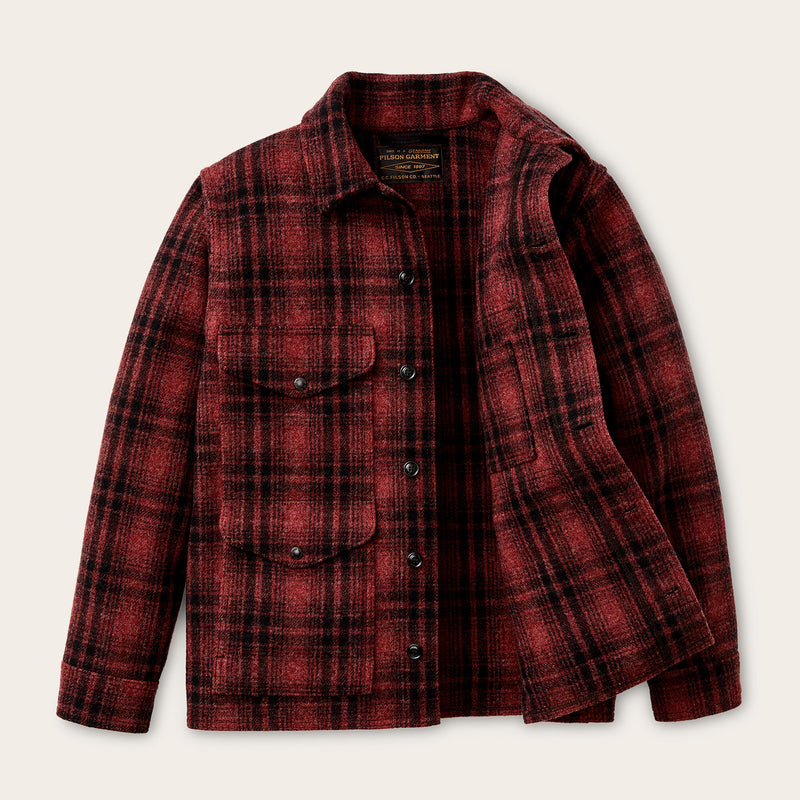 Mackinaw wool cruiser jacket by Filson | North country red pl (Red)