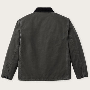 Insulated canvas outfitter jacket by Filson | Peat (Gray)