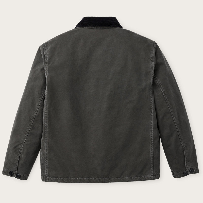 Insulated canvas outfitter jacket by Filson | Peat (Gray)