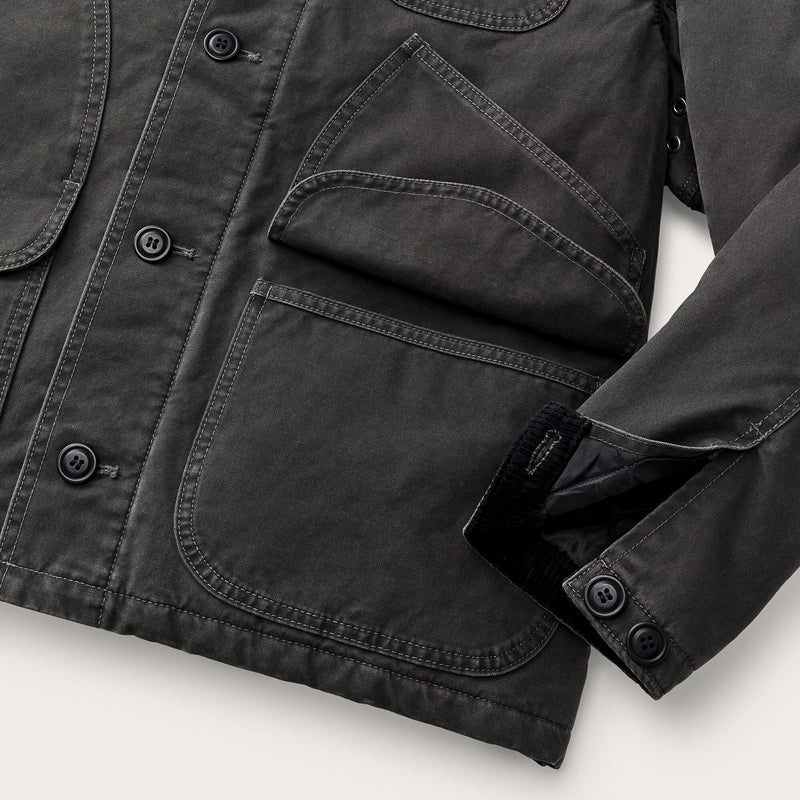 Insulated canvas outfitter jacket by Filson | Peat (Gray)