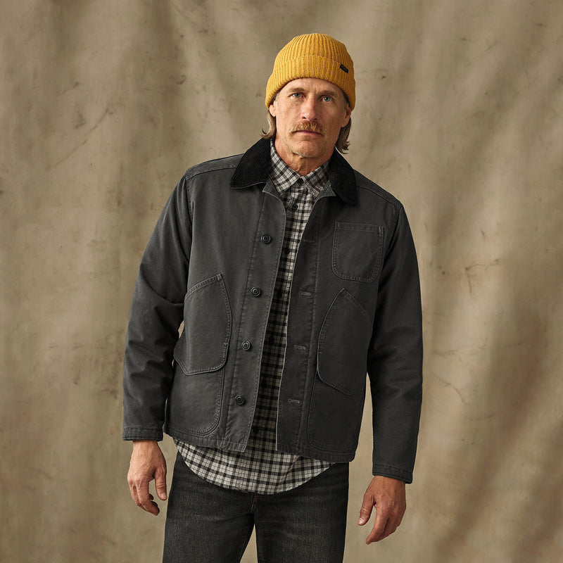 Insulated canvas outfitter jacket by Filson | Peat (Gray)