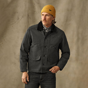 Insulated canvas outfitter jacket by Filson | Peat (Gray)