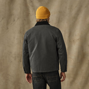 Insulated canvas outfitter jacket by Filson | Peat (Gray)
