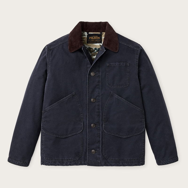 Insulated canvas outfitter jacket by Filson | Dark navy (Blue)
