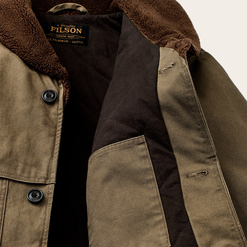 Rustic canvas packer coat di Filson | Marsh olive (Beige)