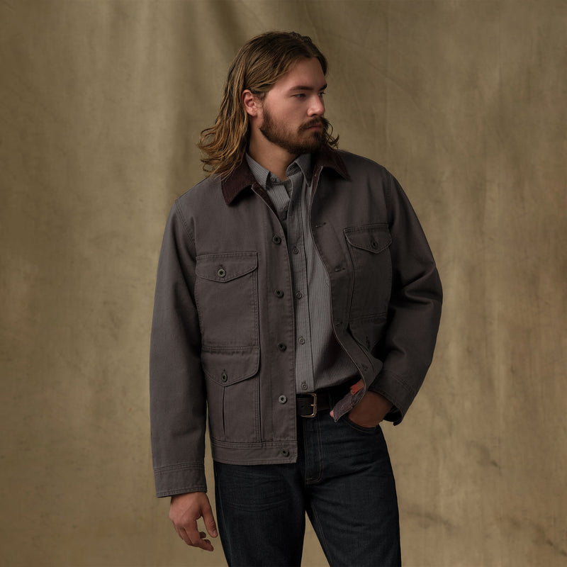 Rustic canvas journeyman jacket by Filson | Bark (Brown)