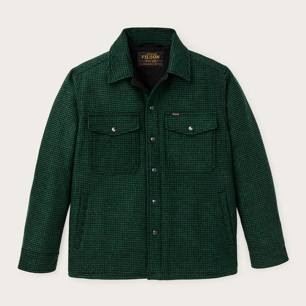 Insulated jac-shirt by Filson | Green / black plaid (Green)