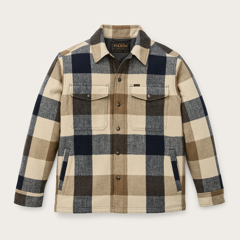 Insulated jac-shirt von Filson | Cream / navy plaid (Multicolor)