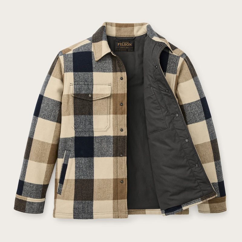 Insulated jac-shirt von Filson | Cream / navy plaid (Multicolor)