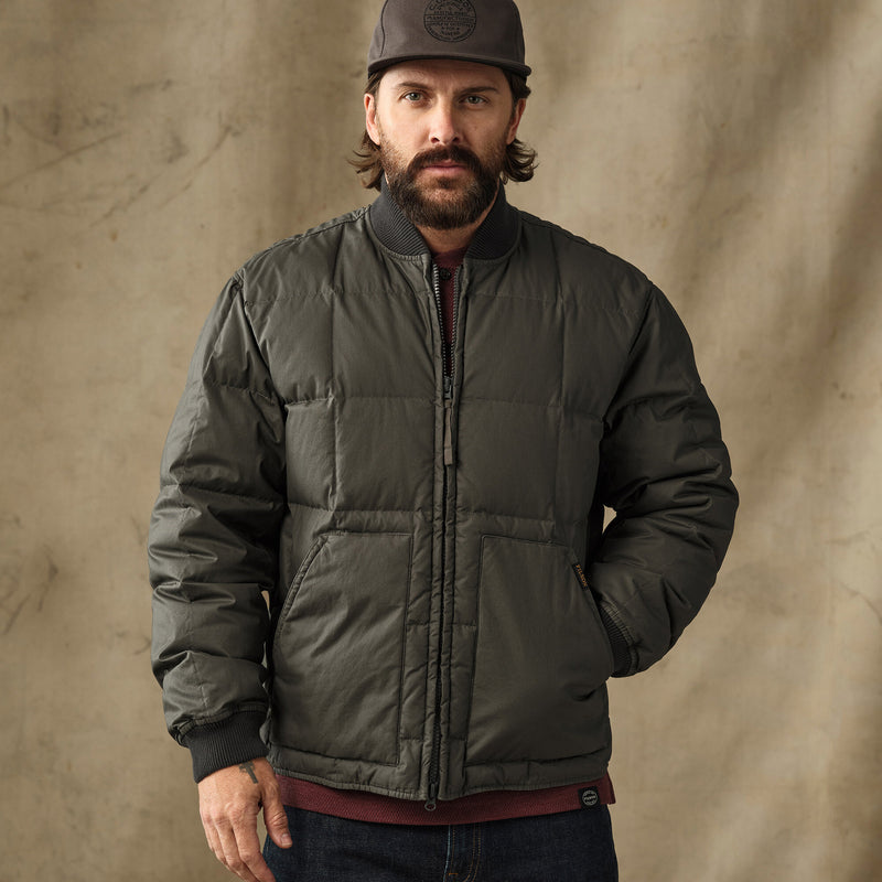 Heritage cotton down jacket par Filson | Beluga (Green)