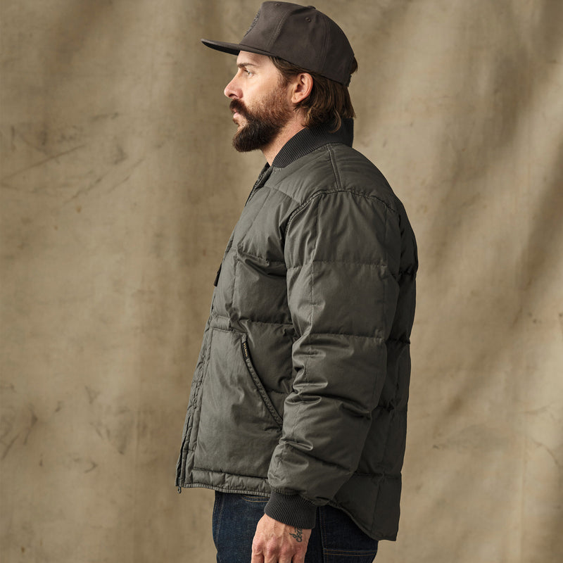 Heritage cotton down jacket par Filson | Beluga (Green)