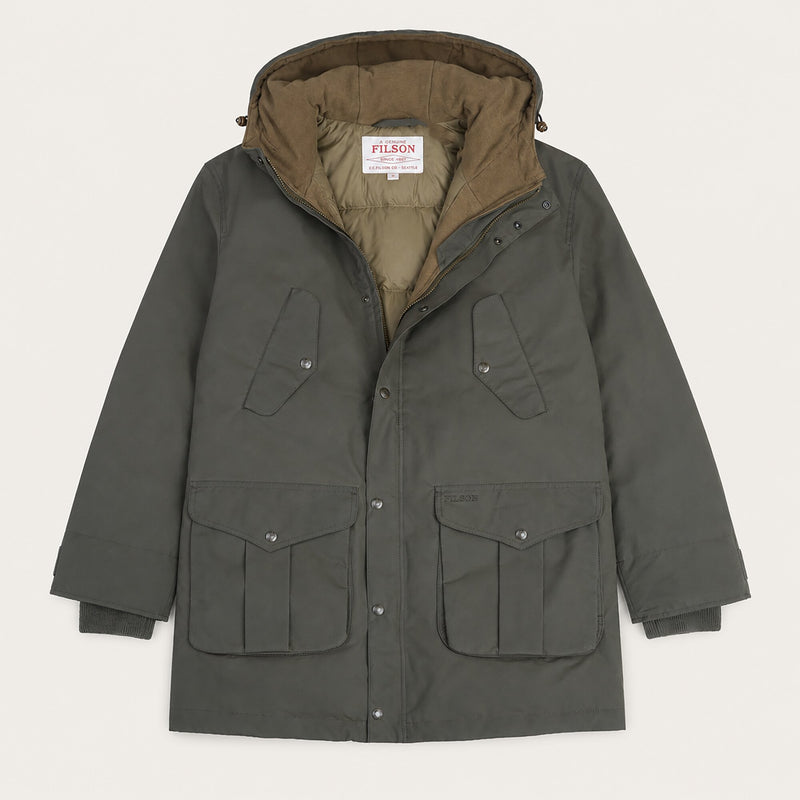 Waxed field down parka von Filson | Otter green (Green)