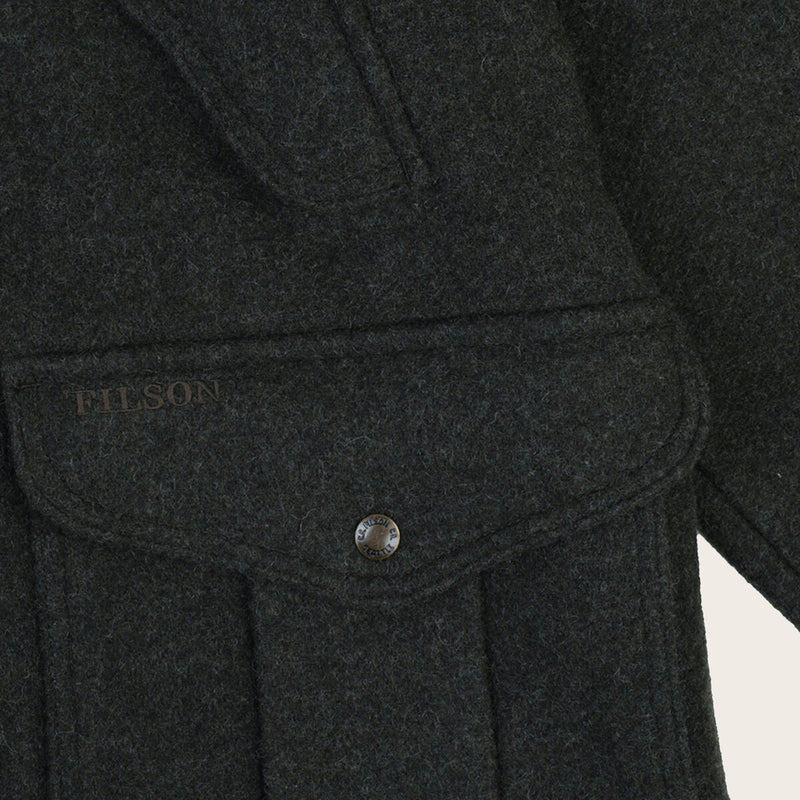 Cascade wool mountain parka par Filson | Pine green (Green)