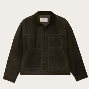 Waxed suede short cruiser par Filson | Otter green (Green)