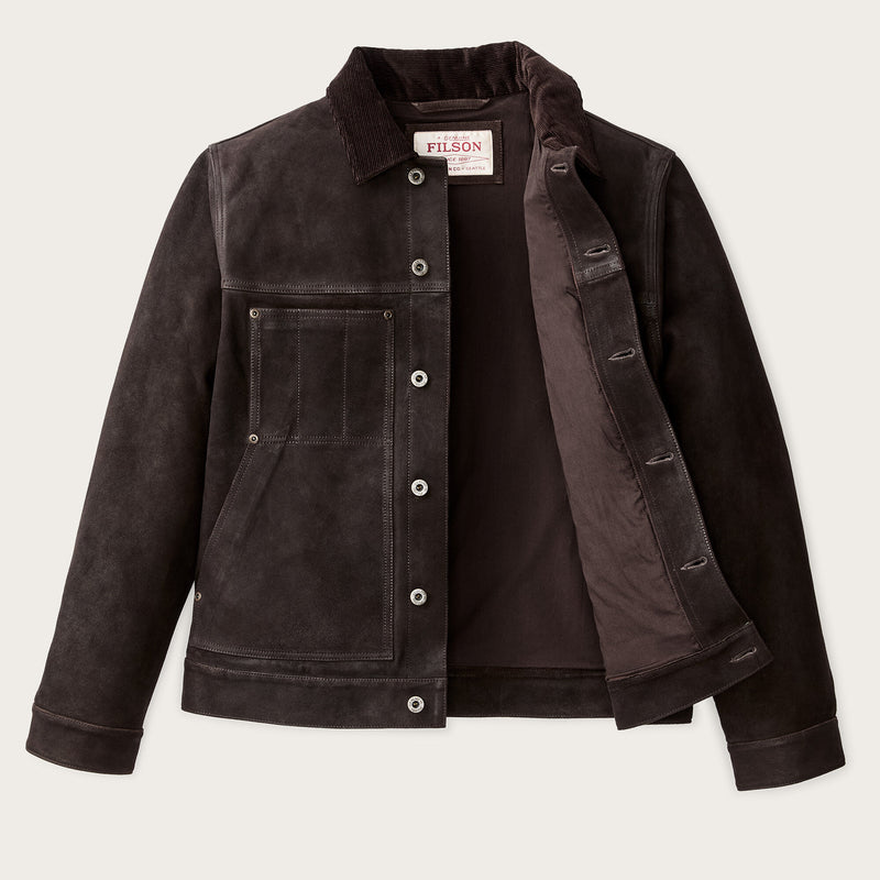 Waxed suede short cruiser by Filson | Dark brown (Brown)