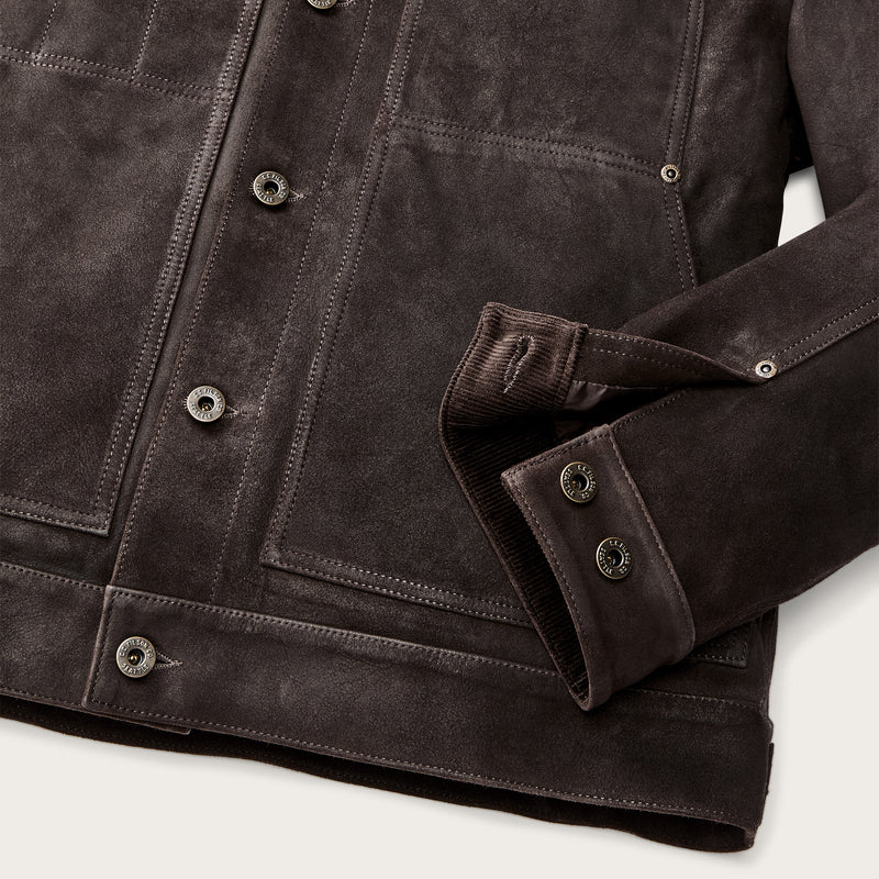 Waxed suede short cruiser by Filson | Dark brown (Brown)