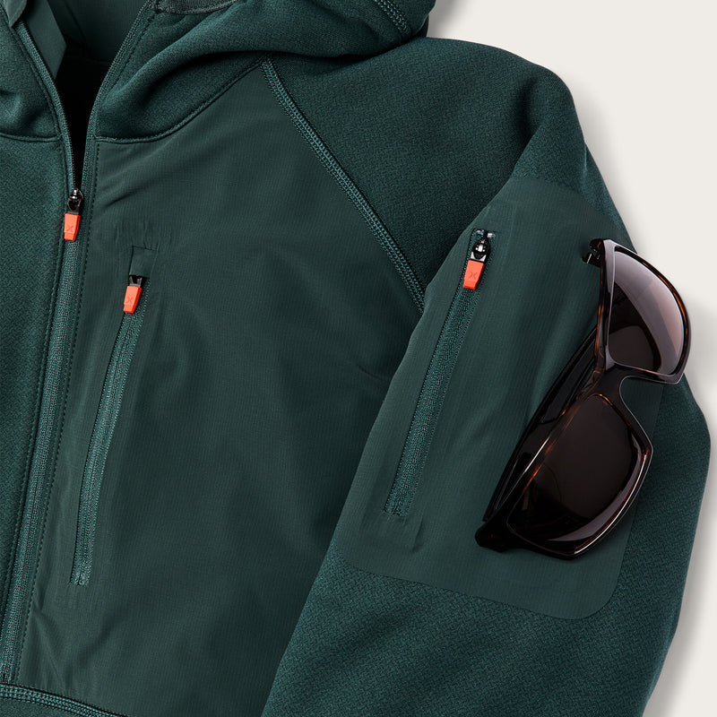 Felpa con cappuccio tactical filson x ten thousand di Filson | Dark spruce (Green)