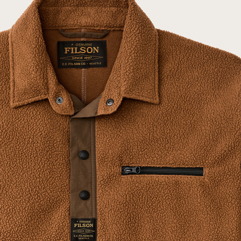 Pile fleece pullover by Filson | Whiskey (Brown)