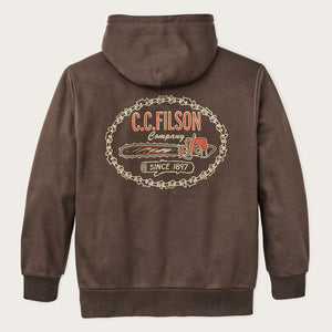 Prospector graphic hoodie by Filson | Dark brown / logging (Brown)