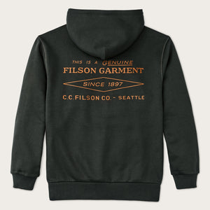 Felpa con cappuccio prospector graphic di Filson | Peat / diamond (Grey)