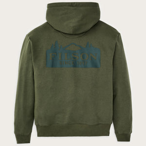 Scenic graphic hoodie von Filson | Surplus green (Green)