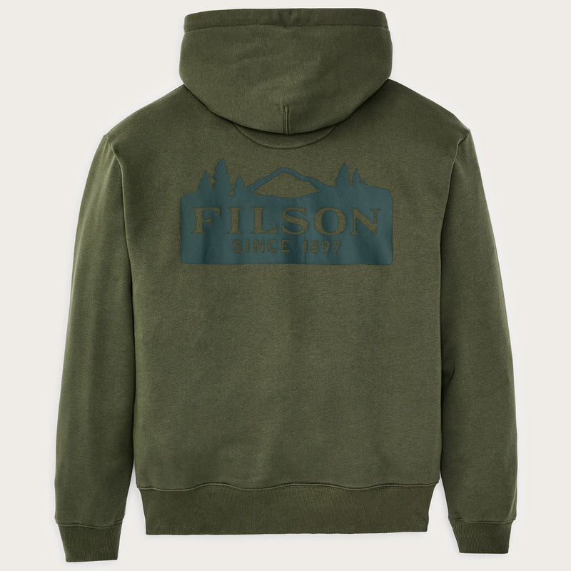 Scenic graphic hoodie von Filson | Surplus green (Green)