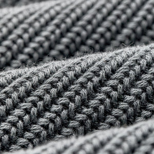 Vintage cotton shawl neck sweater par Filson | Charcoal (Gray)