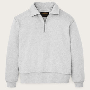 14-oz. heritage fleece quarter-zip by Filson | Gray heather (Gray)