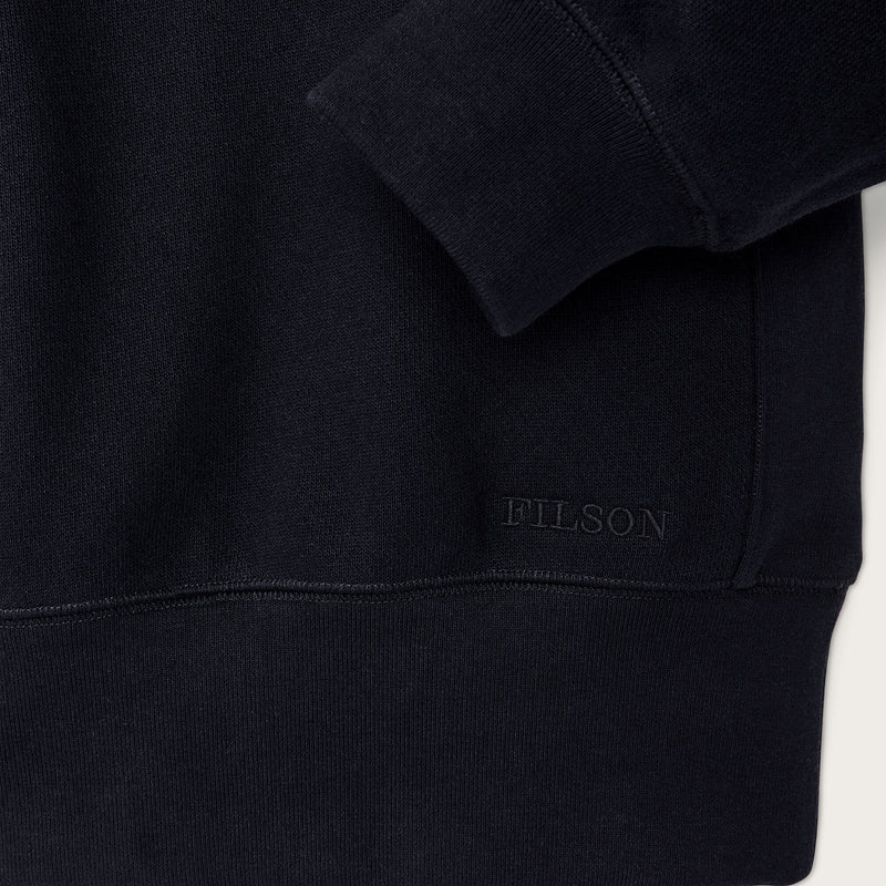 14-oz. heritage fleece quarter-zip by Filson | Dark indigo (Blue)