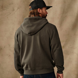 Field knit reinforced full-zip hoodie par Filson | Black olive (Brown)