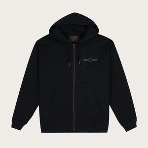 Outrider diamond full zip hood by Filson | Black (Black)