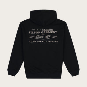 Outrider diamond full zip hood by Filson | Black (Black)